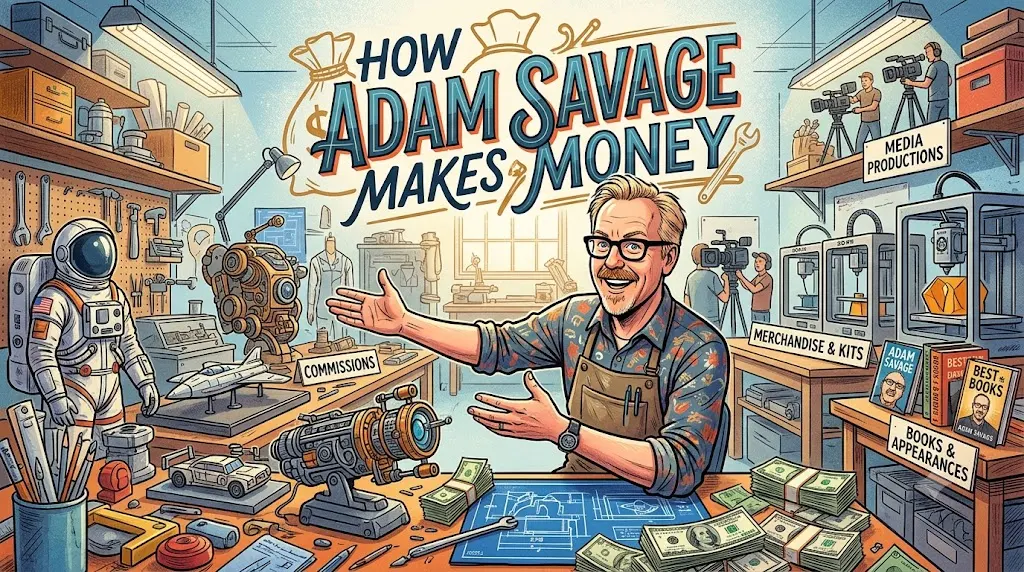 How Adam Savage Makes Money