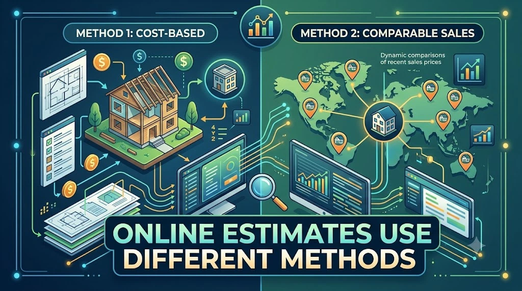Online Estimates Use Different Methods