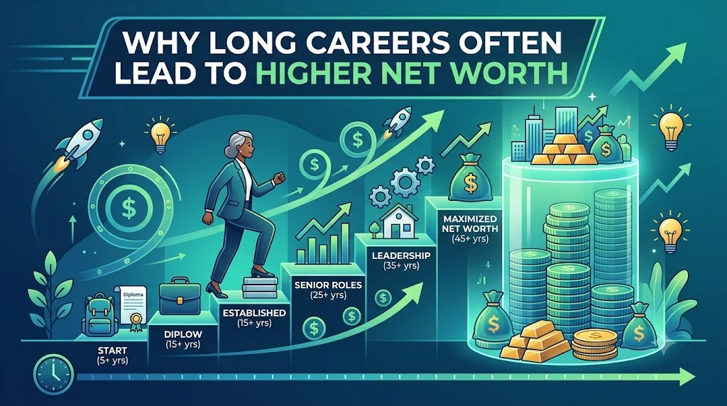 Why Long Careers Often Lead to Higher Net Worth