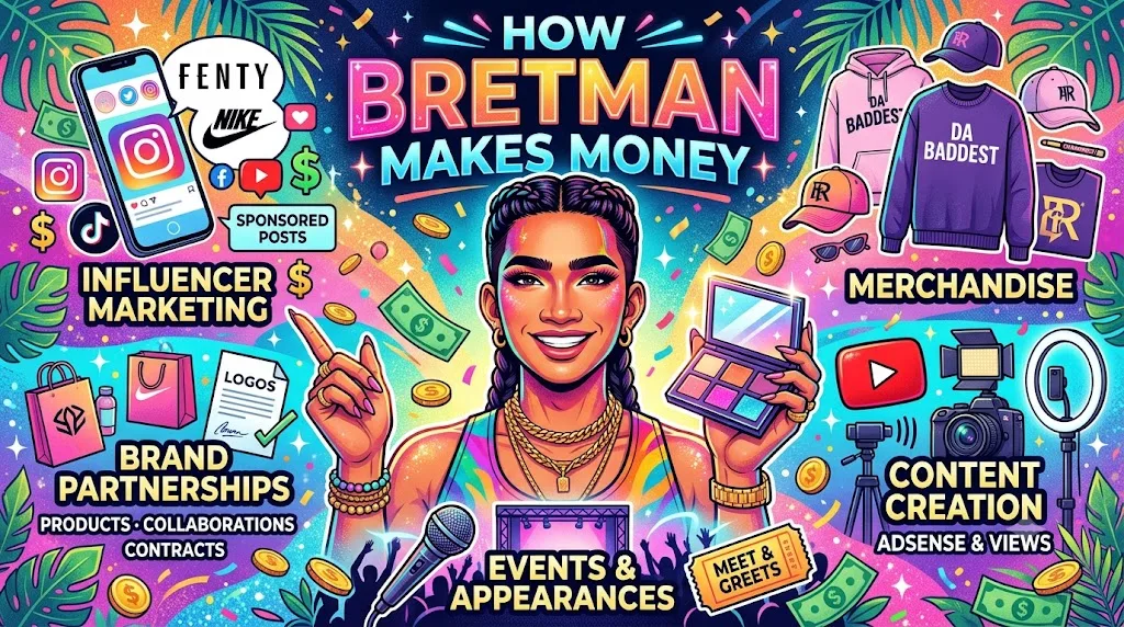 How Bretman Makes Money