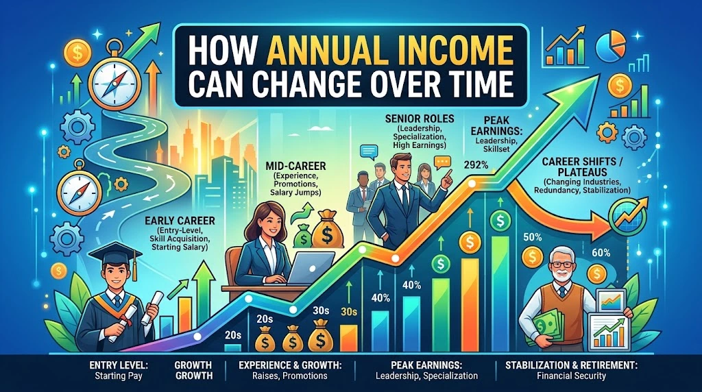 How Annual Income Can Change Over Time