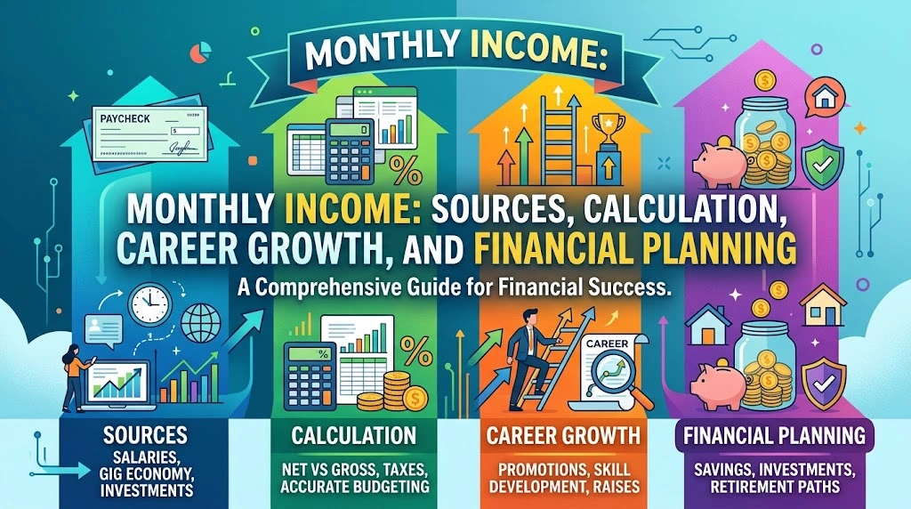 Monthly Income: Sources, Calculation, Career Growth, and Financial Planning