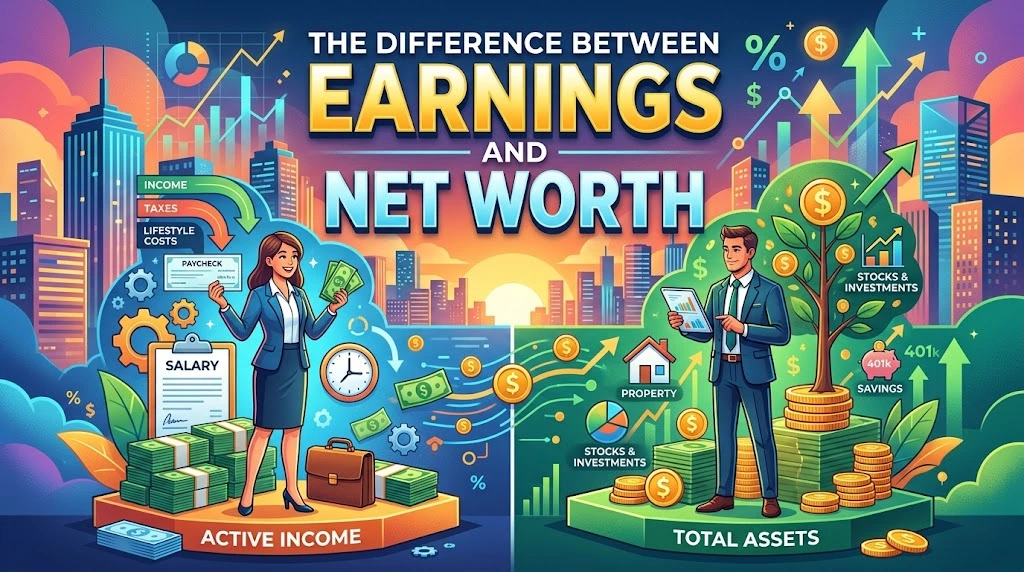 The Difference Between Earnings and Net Worth