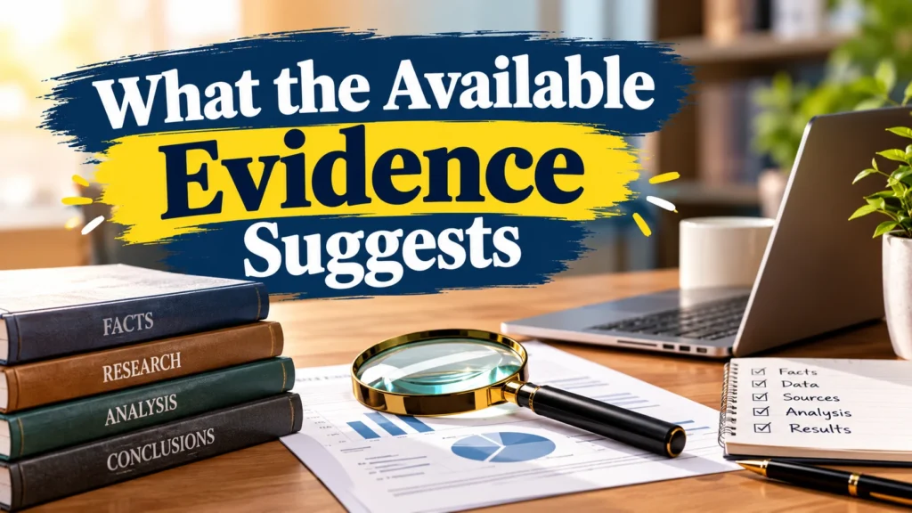 What the Available Evidence Suggests